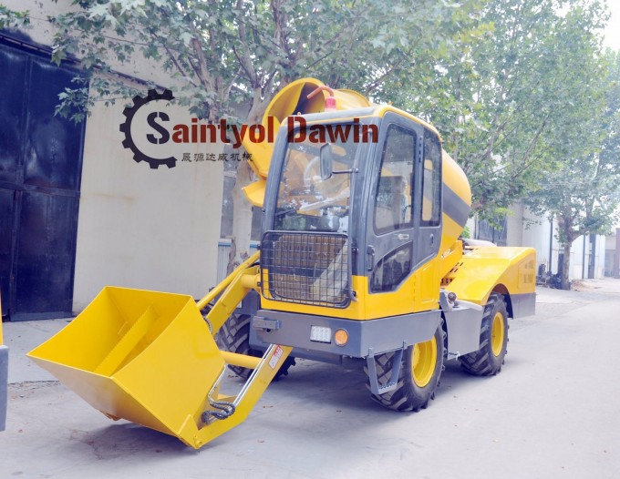 1.5 3.5m3 Self Loading Concrete Mixer Truck Is Designed to Work as a Ready-Mix Concrete Delivery Veh Image1