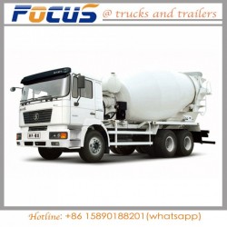 Reasonable Price Shacman 12cbm; Concrete Transit Mixer Tank Truck with Concrete Pump