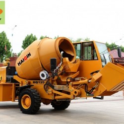 Fiori Italy Brand Mobile Concrete Mixer (HQ120) with Self-Loading Fuction