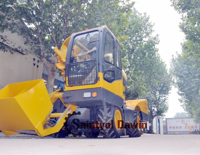 1.5 4.0 Cubic Meter Self Loading Concrete Mixer Truck Is Fitted with Electronic Weigh Batching Equip Image1