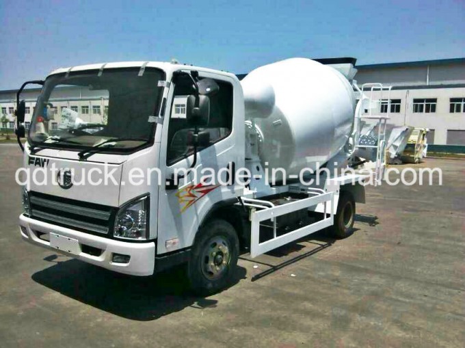 FAW 3/4 M3 Small Concrete Mixer Truck Image1