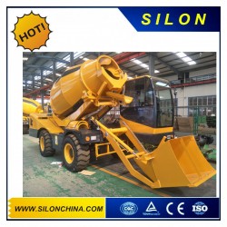 Full Automatic Concrete Self Loading and Unloading Concrete Truck Mixer