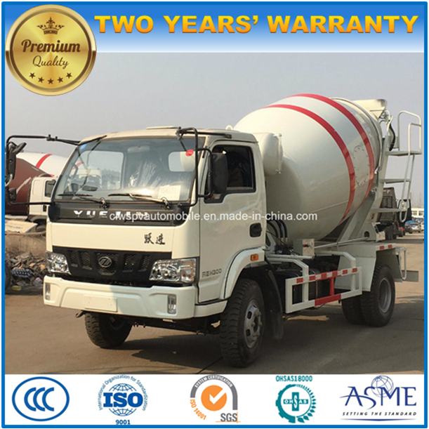 Yuejin 4X2 Concrete Mixer Truck 4 M3 Agitator Truck Image1