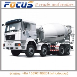 Reasonable Price of 12 Cubic Concrete Transit Mixer Tank Truck with Concrete Pump