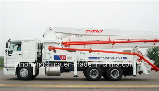 37m Sinotruk HOWO 6X4 371HP Concrete Pump Truck Image1