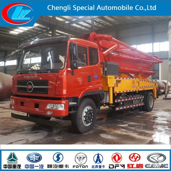 Factory Supply 28m Truck Mounted Concrete Boom Pump Truck Image1