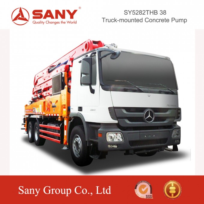 Sany 38m Concrete Pump Truck of Small Diesel Concrete Pump Image1