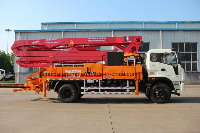 Small Model Concrete Boom Pump Truck with Ce Image1