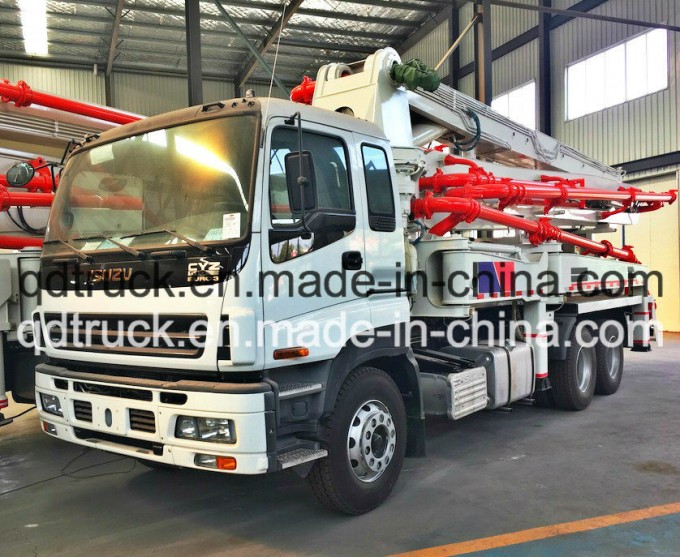 37M truck mounted concrete pump, ISUZU Concrete Pump Truck Image1