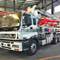 37M truck mounted concrete pump, ISUZU Concrete Pump Truck