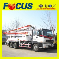 Radio Remote Control 48m 52m Concrete Pump Truck with Boom