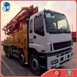 Hydraulic-Operation Used Putzmeister Concrete Pump Truck (37m boom)