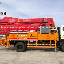 Mobile Hydraulic Concrete Pump Truck with Boom (21-38m)
