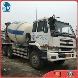Japan 6*4-LHD-Steering Used Nissan Ud 6~8cbm/10~20ton PF6-Diesel-Engine Concrete Mixer Truck