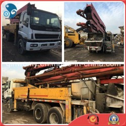 37m 8*4-LHD-Drive Original-Paint Concrete-Delivery Used Concrete Isuzu-Chassis Putzmeister Pump Truc