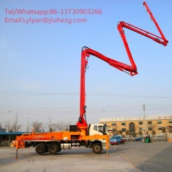 Truck Mounted Concrete Boom Pump Truck with Reliable Quality, Hot Sale in Indian