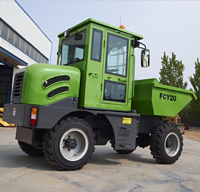 2.0ton Dumper Articulated Hydraulic Crawler Mini Tipper Truck Image1