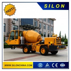 Mini Garden Mobile Self-Loading Hydraulic Portable Cement Concrete Mixer Truck