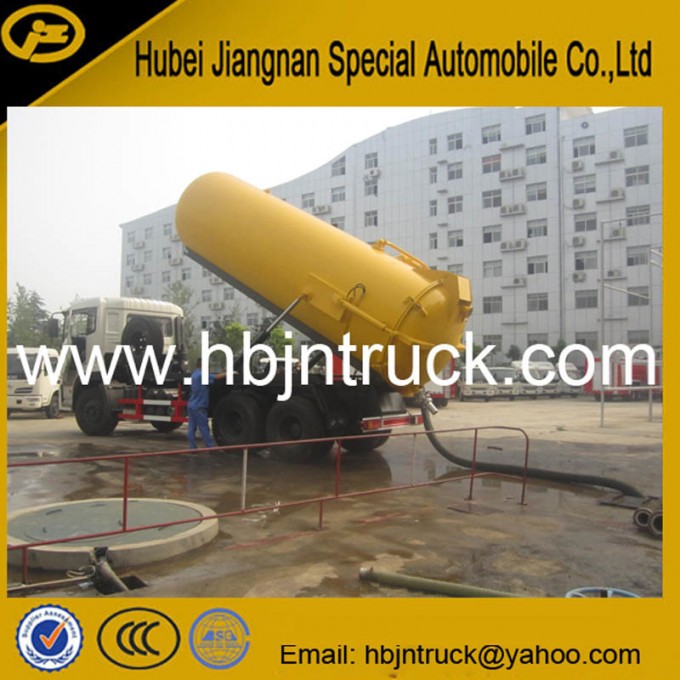 Dongfeng 15000 Liters Vacuum Sewage Septic Fecal Suction Truck Image1