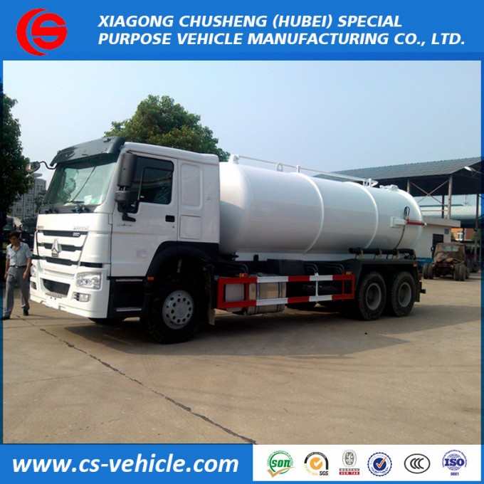 Sinotruk HOWO 6X4 Vacuum Sewage Truck 12000L Sewage Suction Truck Image1