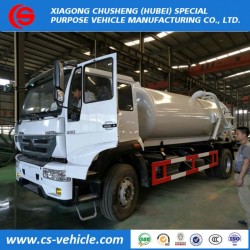 HOWO 4X2 Suction Sewage Vacuum Tank Trucks for Sewer Cleaning