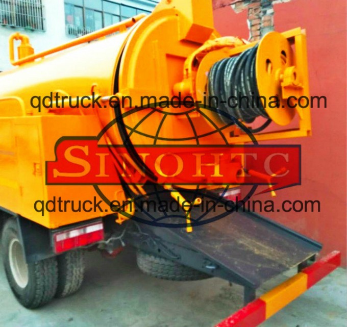 10 tons Sewer Cleaning Sewage Suction Trucks with High Pressure Jetting Image1