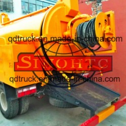 10 tons Sewer Cleaning Sewage Suction Trucks with High Pressure Jetting
