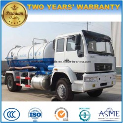 4X2 HOWO 10 Cbm Sewage Suction 10m3 Vacuum Tank Truck
