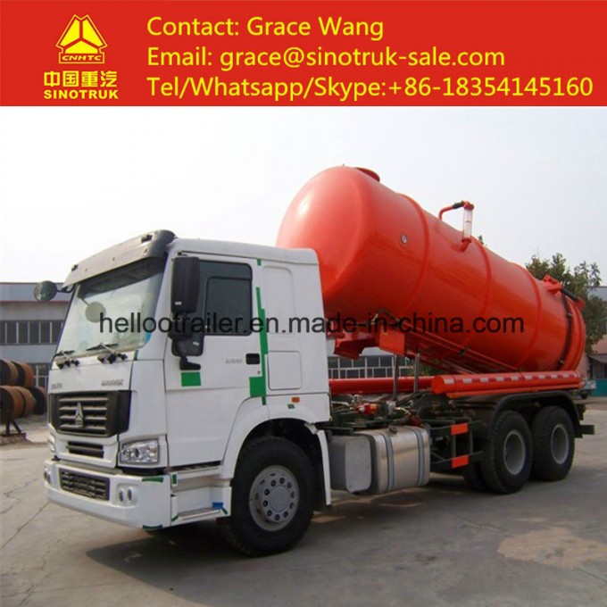 2017 Sinotruk HOWO Suction Sewage Truck 4*2 Low Price Truck for Sale Image1