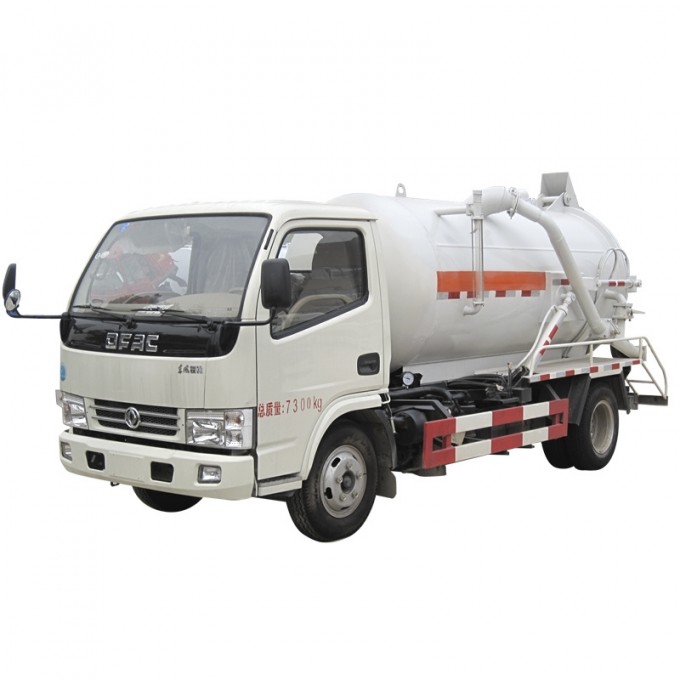 Dongfeng Vacuum Truck 4cbm Sewage Suction Truck Image1