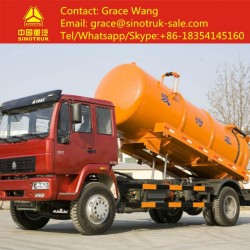 Top 10000L Cleaning Tanker HOWO Sewage Suction Truck