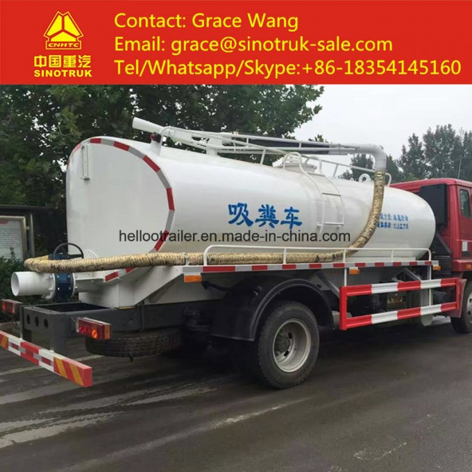 High Pressure Cleaning 4X2 Sewage Suction Tanker Truck Image1