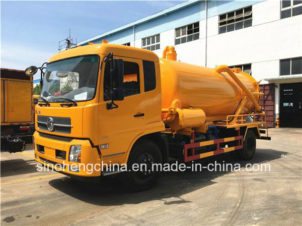Dongfeng 4X2 Sewage Vacuum Suction Truck 8-9m3 Sewage Suction Truck Image1