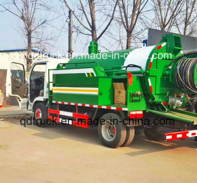 10m3 High Pressure Jetting Sewage Suction Truck with Jetting for Sewer Cleaning Image1