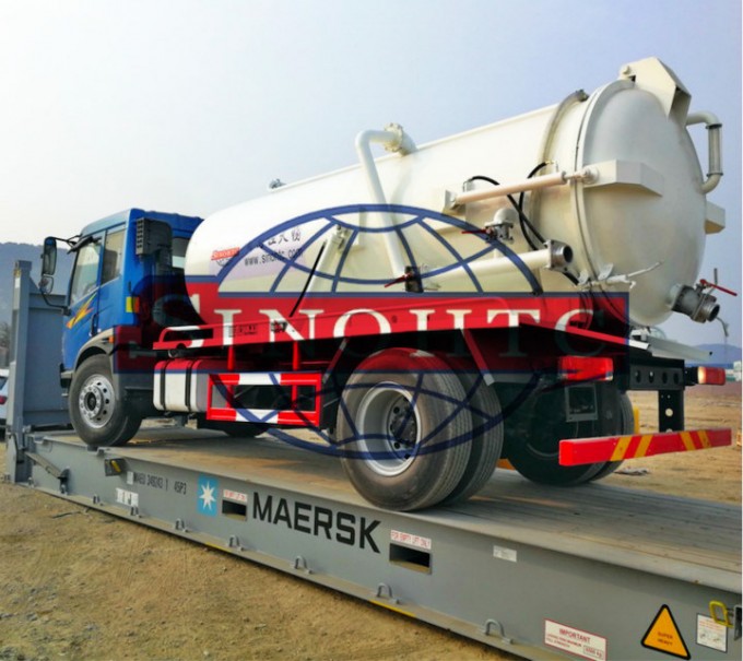 10m3 sewage suction truck, 4X2 vacuum sewage suction truck Image1