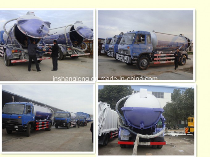 Dongfeng 10 Ton 10000L Vacuum Sewage Suction Truck Image1