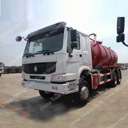 Sino HOWO Rhd LHD 6X4 16000 Litres Vacuum Sewage Suction Tanker Truck