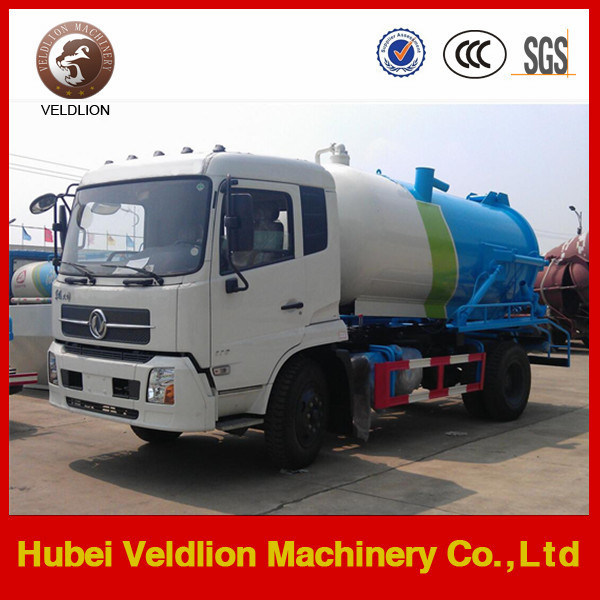 Dongfeng 10, 000 Litres Sewage Suction Tank Truck Image1
