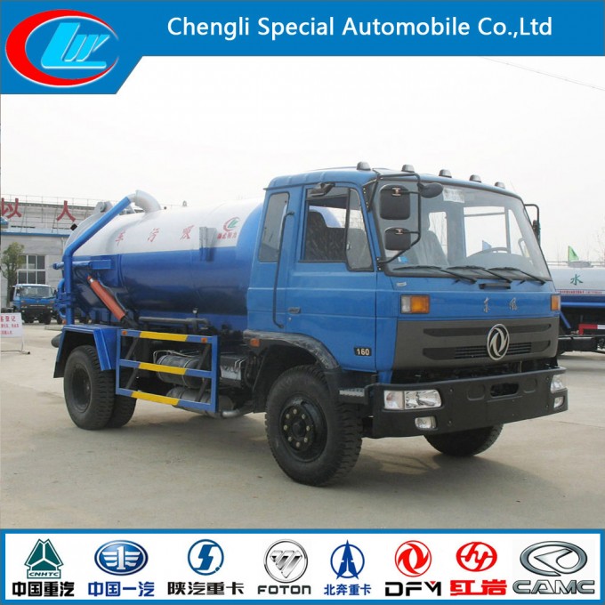 Dongfeng 4X2 Sewage Suction Tanker Truck Image1