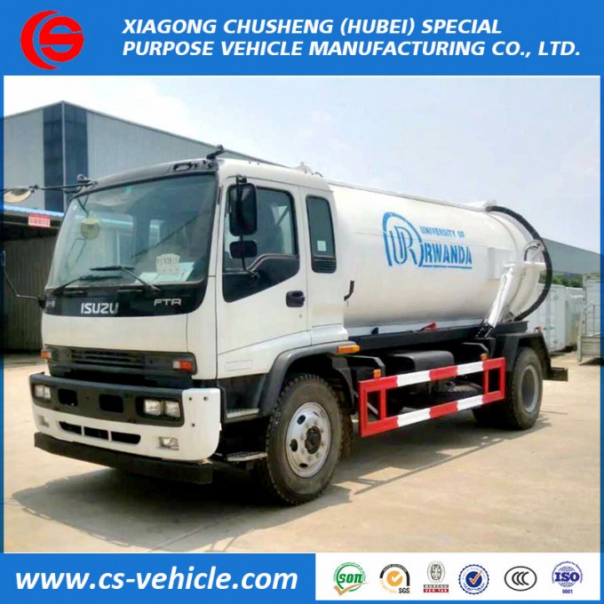 Isuzu 4X2 Vacuum Sewage Truck 6m3 Sewage Suction Truck Image1