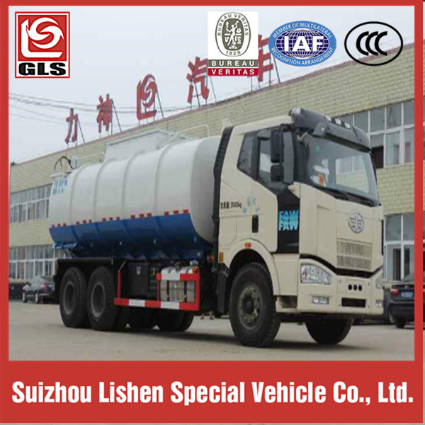 Low Price FAW 6X4 Big Volume Sewage Suction Truck of 16000L Image1