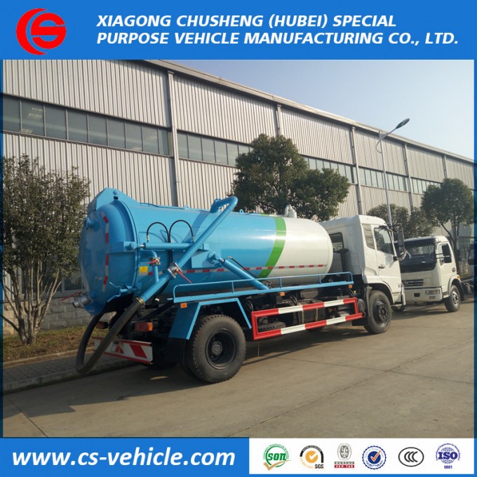 Dongfeng 4X2 6m3 8m3 Vacuum Fecal/Sewage Suction Truck Image1