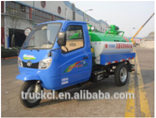 2 Cbm Tank Type Tricycle Suction Truck Mini 2000 Litres Fecal Suction Truck Image1