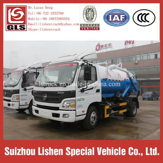 Foton Aumark 7 Cbm Suction Sewage Truck Sewer Septic Vacuum Trucks Image1