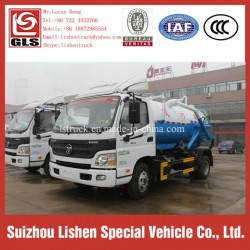 Foton Aumark 7 Cbm Suction Sewage Truck Sewer Septic Vacuum Trucks