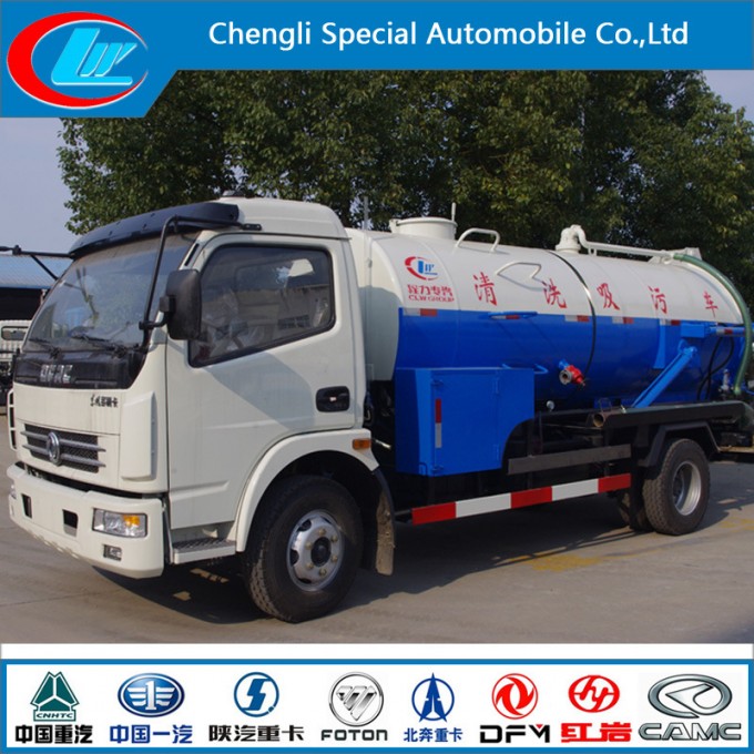 5cbm 4*2 Sewage Suction Truck Combined High Pressure Jetting and Vacuum Truck Image1