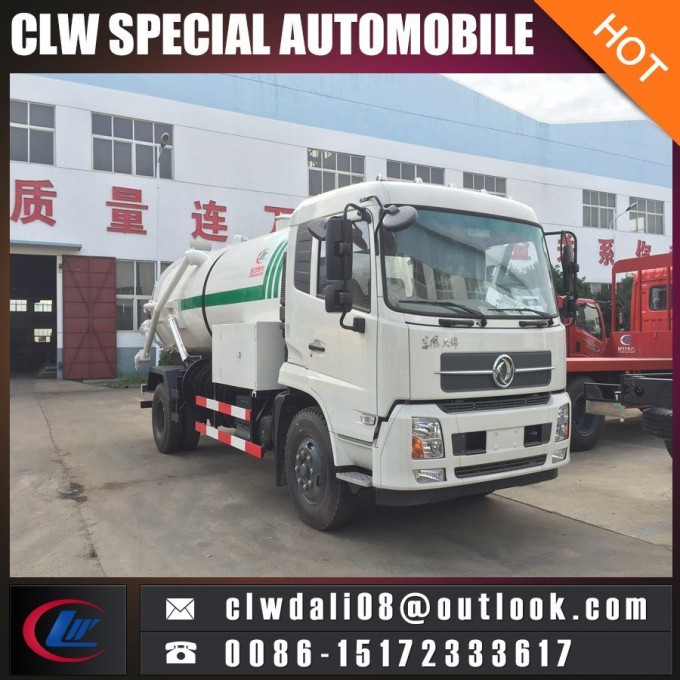 9cbm Dongfeng Sewage Suction Tank Truck with Cheap Price Image1