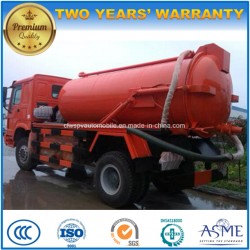 Sinotruk HOWO 4X2 10000 L Sewage Vacuum Suction Tank Truck