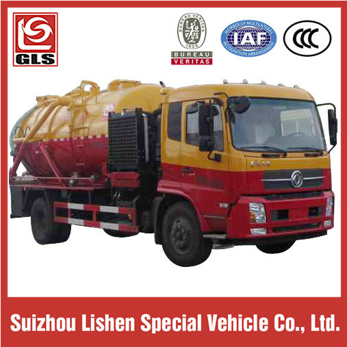 4*2 Dongfeng 5000L Sewage Suction Truck with Cleaning Function Image1