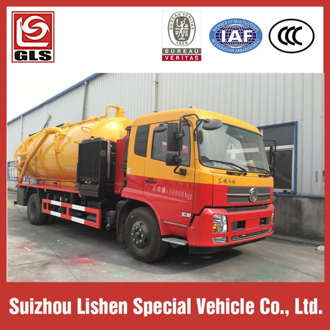 5000L High Pressure Suction Sewage Truck High Quality Pump Fecal Suction Truck for Sale Image1